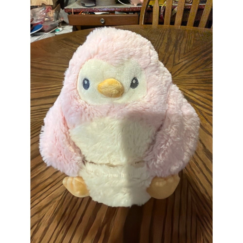 Aurora Baby Pink Penguin Plush Stuffed Animal Soft Fuzzy Bird Nursery Decor